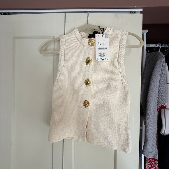 Zara sleeveless sweater-S - Picture 2 of 2
